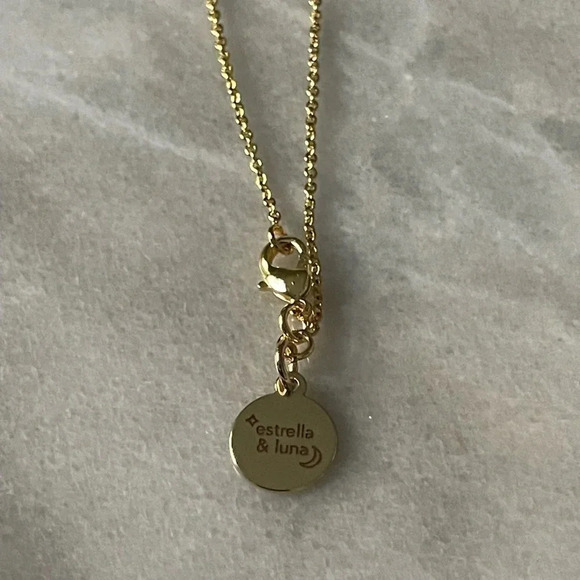 14K Gold Plated Raw Citrine Slice Pendant Necklace - Picture 7 of 12